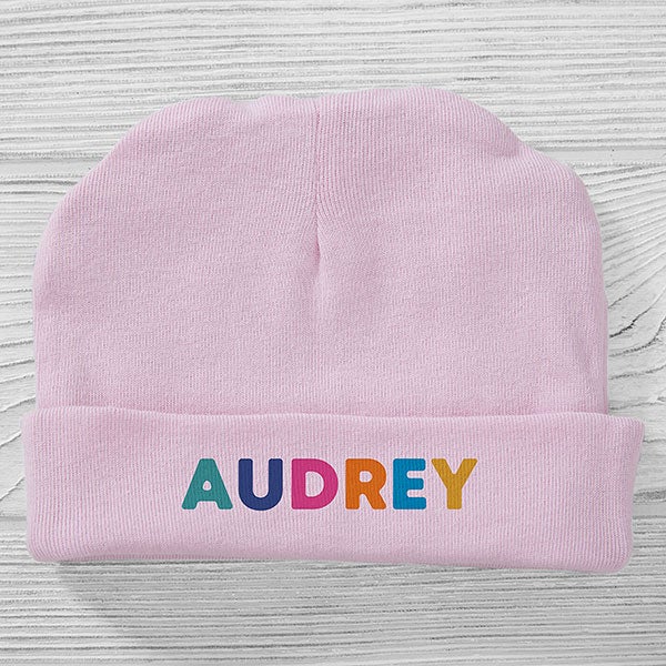 Vibrant Name Personalized Baby Girl Hat - 27264