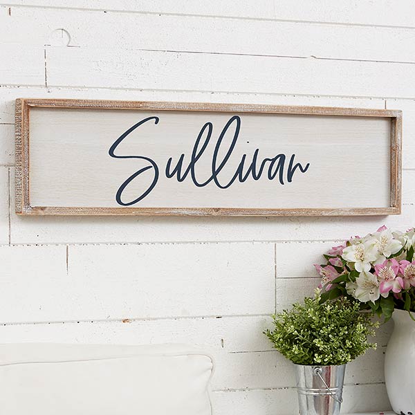 Family Elegance Personalized Barnwood Frame Wall Art - 27274