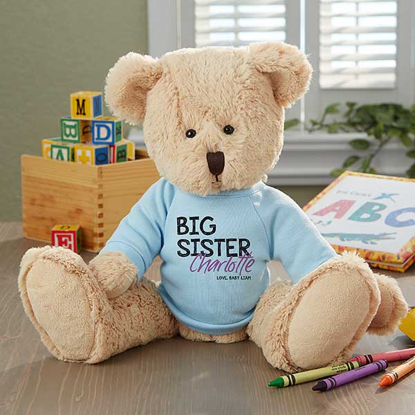 Big Sister Personalized Plush Teddy Bear - 27276