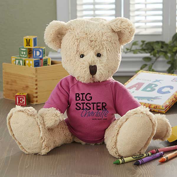 Big Sister Personalized Plush Teddy Bear - 27276
