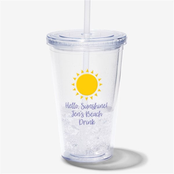 Summer Icon Personalized 17 oz Acrylic Insulated Tumbler - 27296