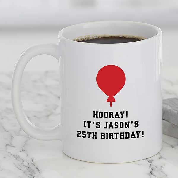 Birthday Icons Personalized Birthday Coffee Mugs - 27313