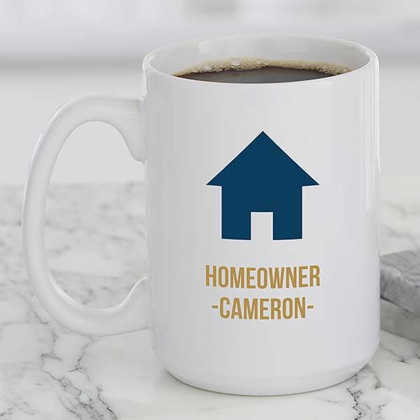 Personalized New Home Icon Coffee Mugs - 27321