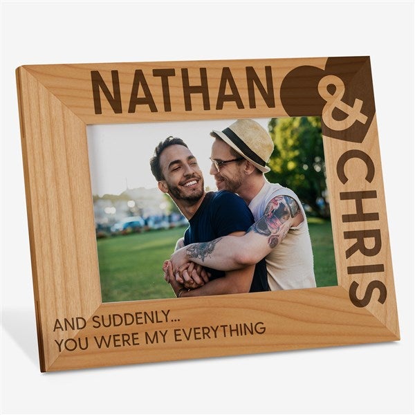 My Heart Engraved Wood Picture Frames - 27332