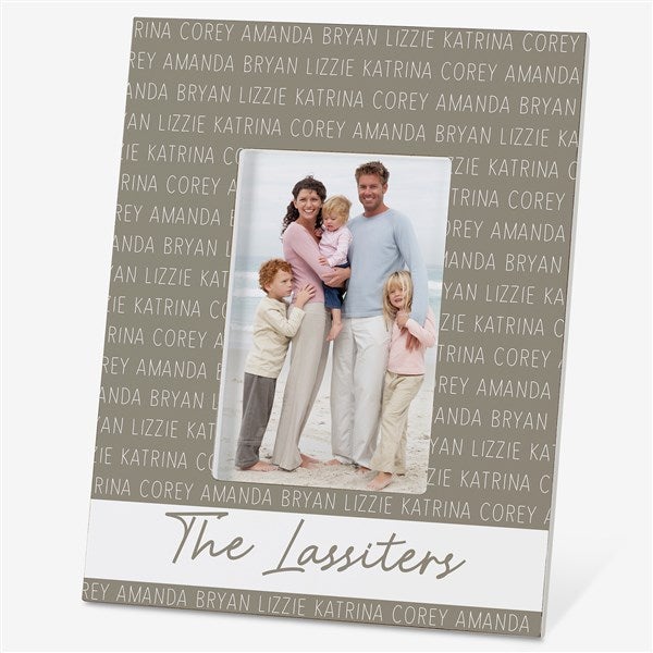 Family Repeating Name Personalized Picture Frames - 27350