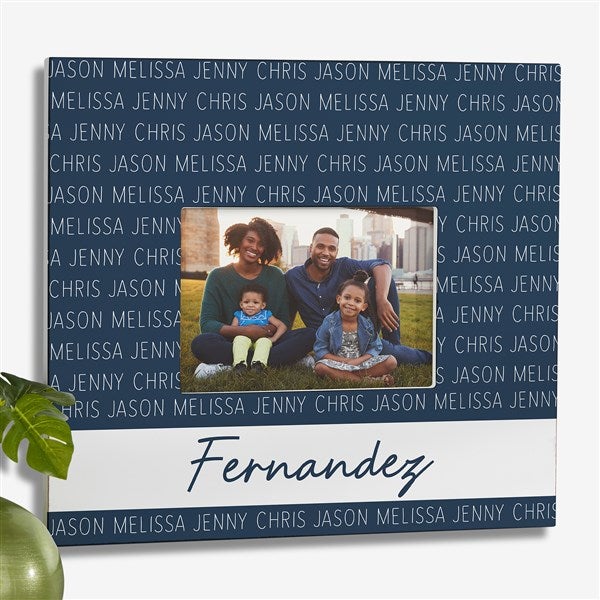 Family Repeating Name Personalized Picture Frames - 27350