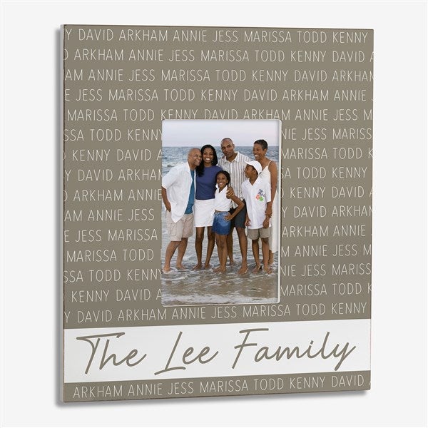 Family Repeating Name Personalized Picture Frames - 27350