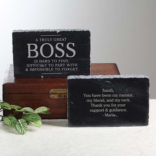 The Boss Engraved Marble Keepsake Gift - 27381