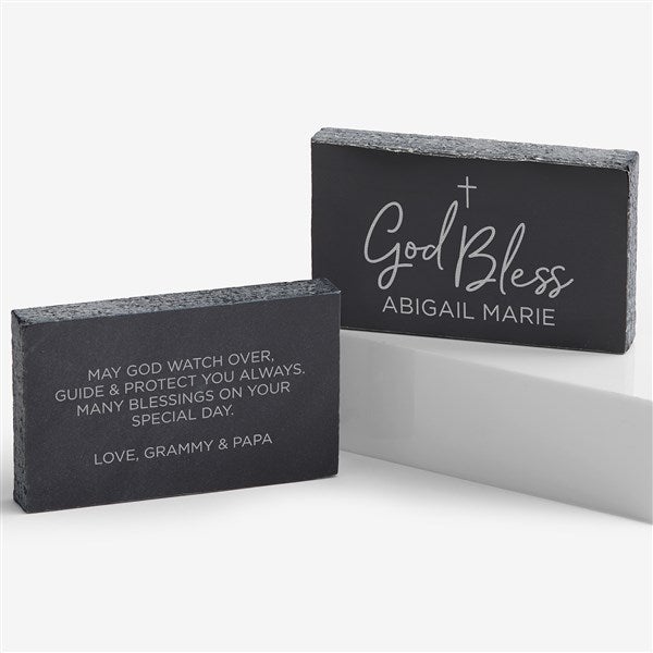 God Bless Engraved Marble Keepsake - 27387