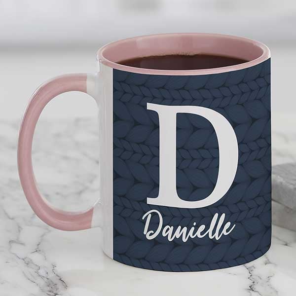 Sweater Monogram Personalized Coffee Mugs - 27406
