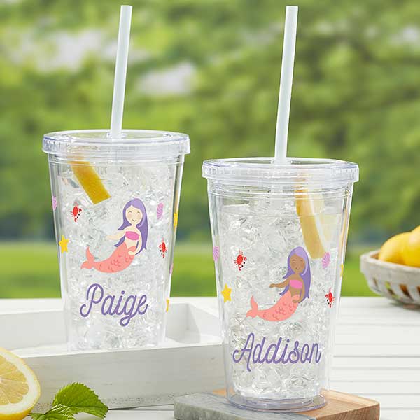 Mermaid Adventure Personalized 17 oz. Insulated Acrylic Tumbler