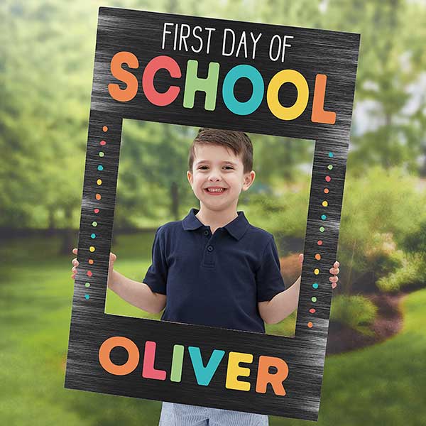 First Day of School Personalized Photo Frame Prop - 27432