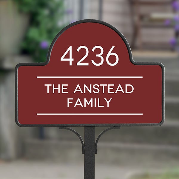 Home Address Personalized Magnetic Garden Sign - 27441