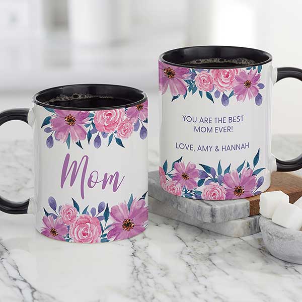 Personalized Mom Edge to Edge Coffee Mug 11oz Unifury
