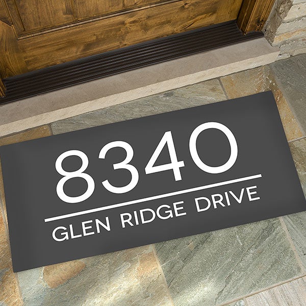 Home Address Personalized Doormats - 27472