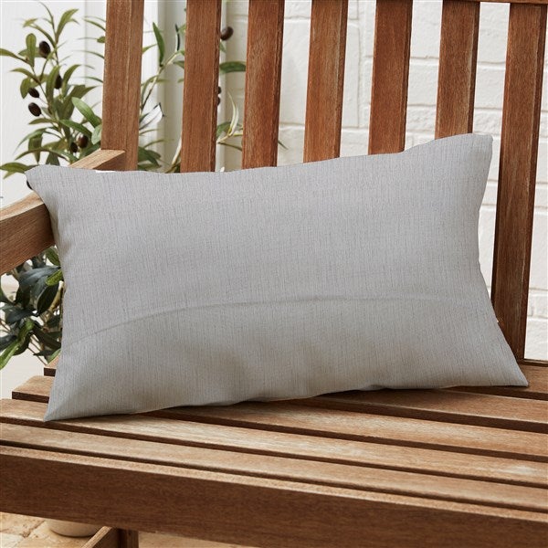 Location Personalized Lumbar Outdoor Throw Pillow 12x22