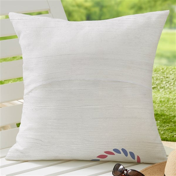 Beach Life Personalized Outdoor Throw Pillow 20x20