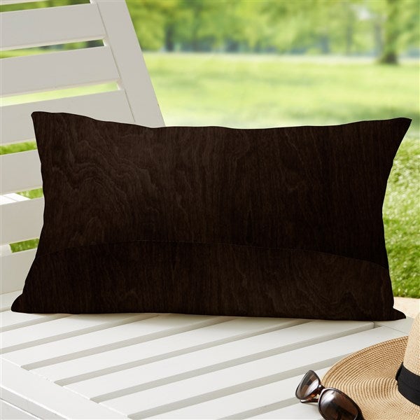 Summertime Sunflowers Personalized Lumbar Outdoor Throw Pillow 12x22