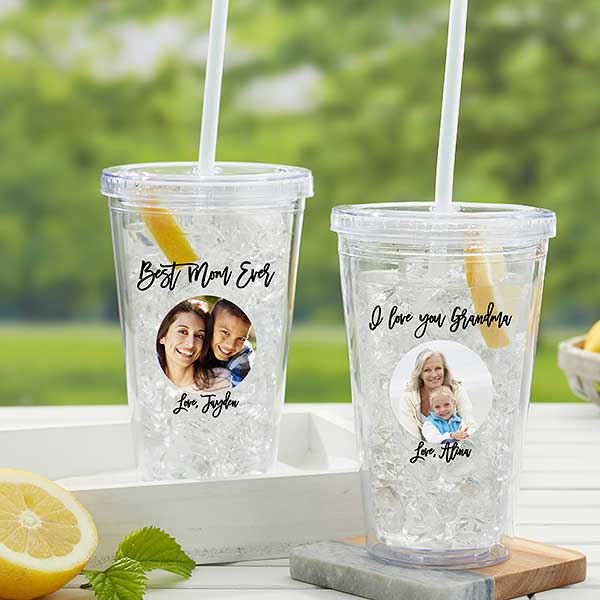 Photo Message Personalized 17 oz. Insulated Acrylic Tumbler for Her - 27527