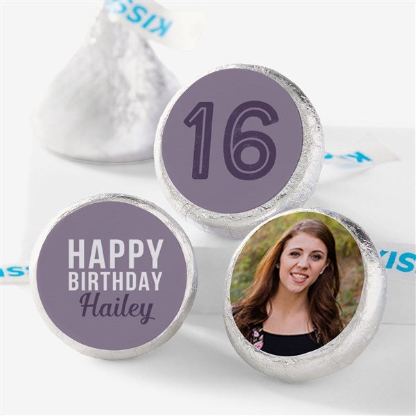 Modern Birthday Personalized Candy Stickers - 27549