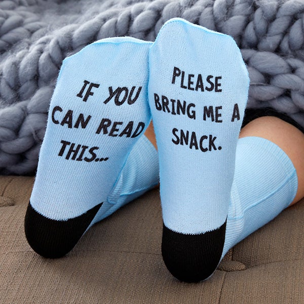 Write Your Own Expressions Personalized Kids Socks