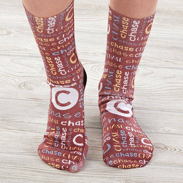 Boy's Name Personalized Kids Socks - 27586