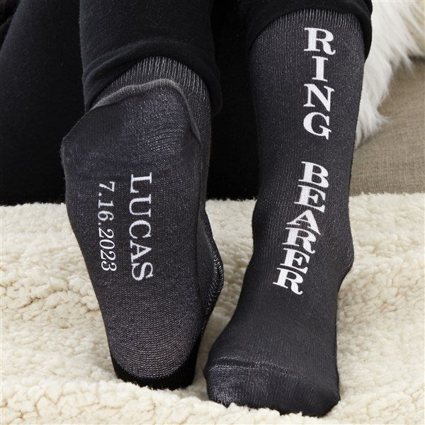 Ring Bearer Personalized Wedding Socks for Kids - 27595