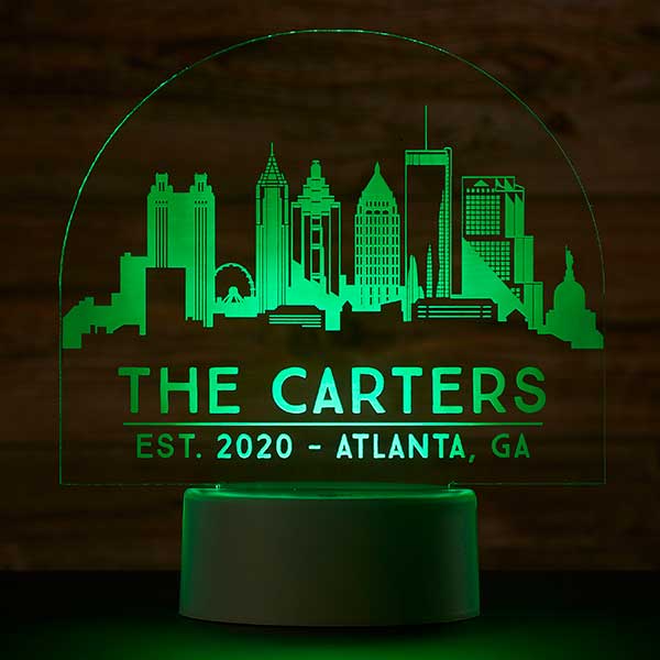 Atlanta Skyline Personalized LED Sign - 27627