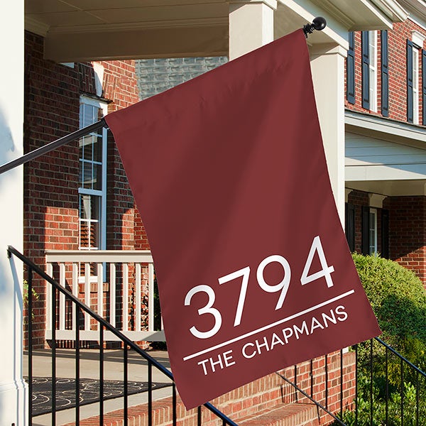 Home Address Personalized House Flag - 27647