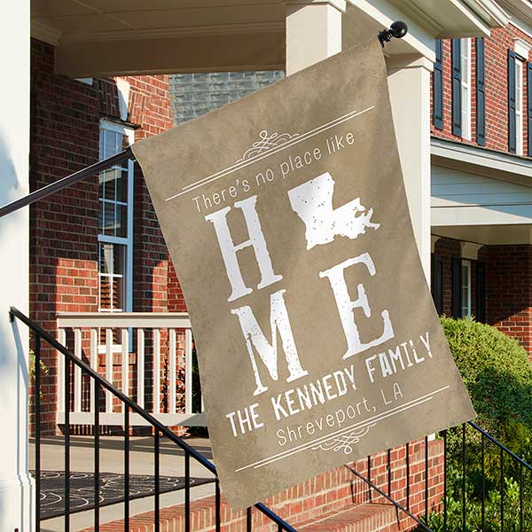 State of Love Personalized House Flag - 27648