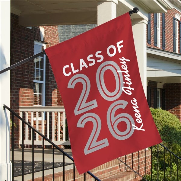 Graduating Class Of Personalized House Flag - 27656