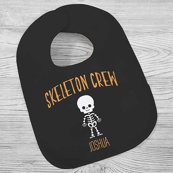 Skeleton Family Personalized Halloween Baby Bibs - 27709