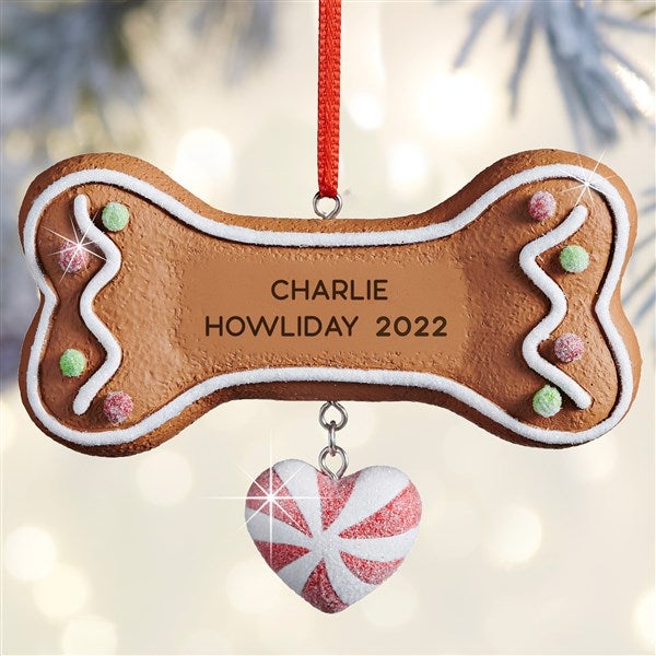 Personalized Dog Bone Ornaments 