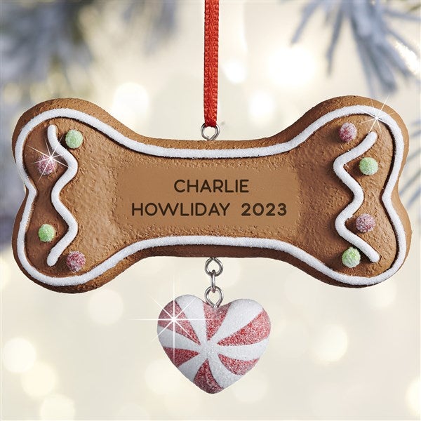 Dog Bone Personalized Dog Ornament - 27714