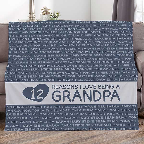 Reasons He Loves Being... Personalized Blankets - 27726
