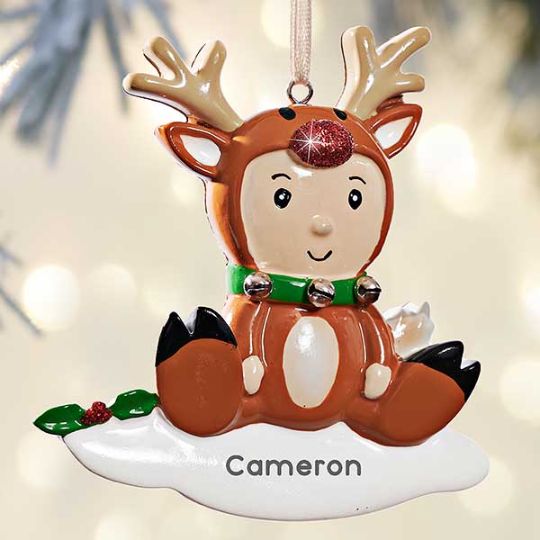 Baby Reindeer Personalized Ornament - 27742
