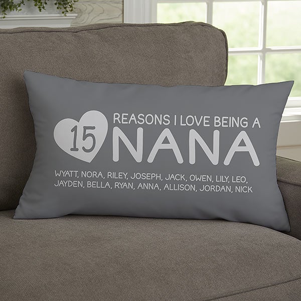 Reasons She Loves Being... Personalized Lumbar Throw Pillow