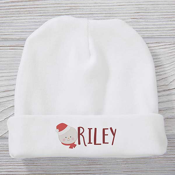 Holly Jolly Characters Personalized Christmas Baby Hat - 27834