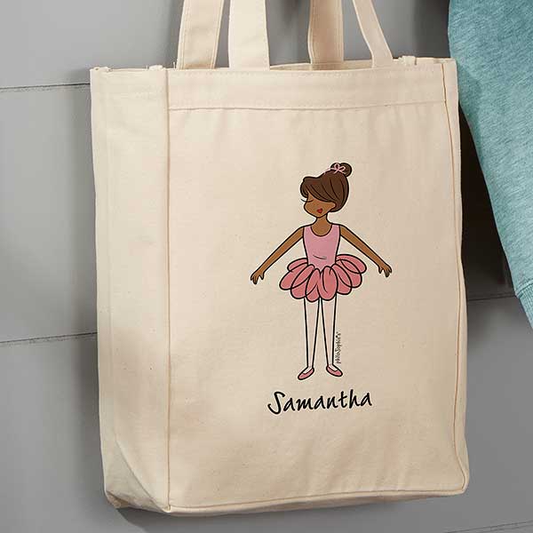 Personalized Dance Recital Bag Ballet Tote Bag Ballerina 