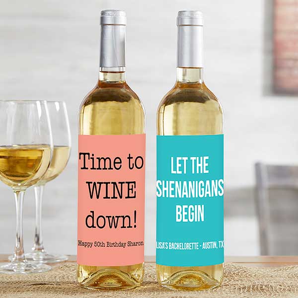 Write Your Own Expressions Personalized Wine Bottle Labels Write Your Own Expressions Personalized Wine Bottle Labels