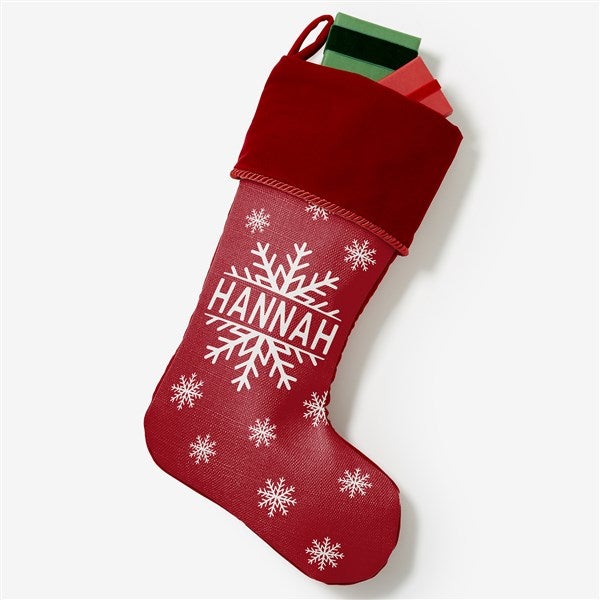 Snowflake Family Personalized Christmas Stockings - 27867