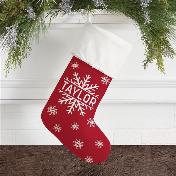 Snowflake Family Personalized Christmas Stockings - 27867
