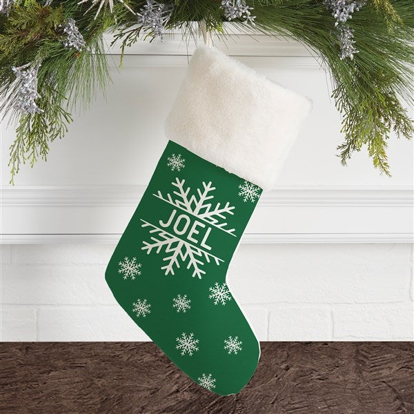 Snowflake Family Personalized Christmas Stockings - 27867