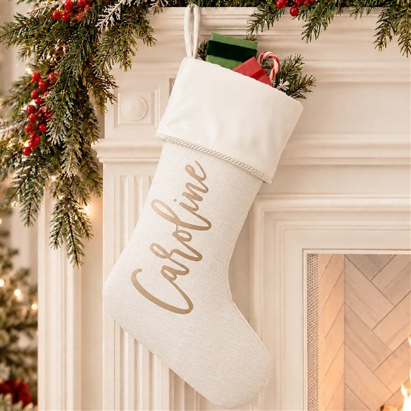Scripty Name Personalized Christmas Stockings - 27868
