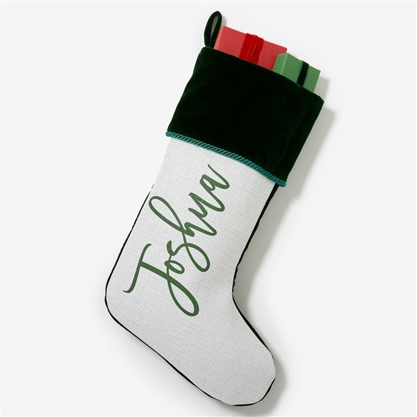 Scripty Name Personalized Christmas Stockings - 27868