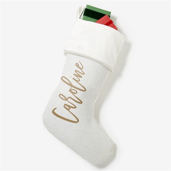 Scripty Name Personalized Christmas Stockings - 27868