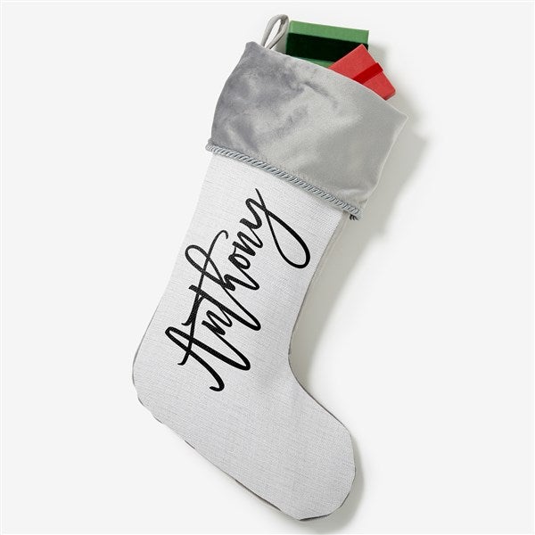 Scripty Name Personalized Christmas Stockings - 27868