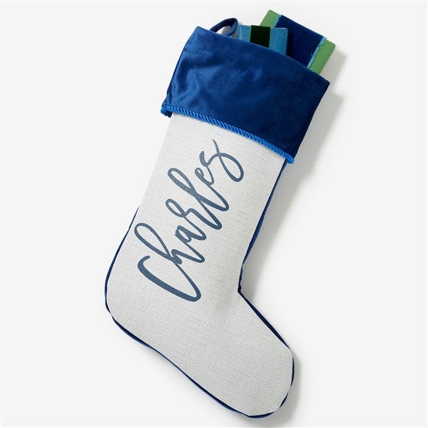 Scripty Name Personalized Christmas Stockings - 27868