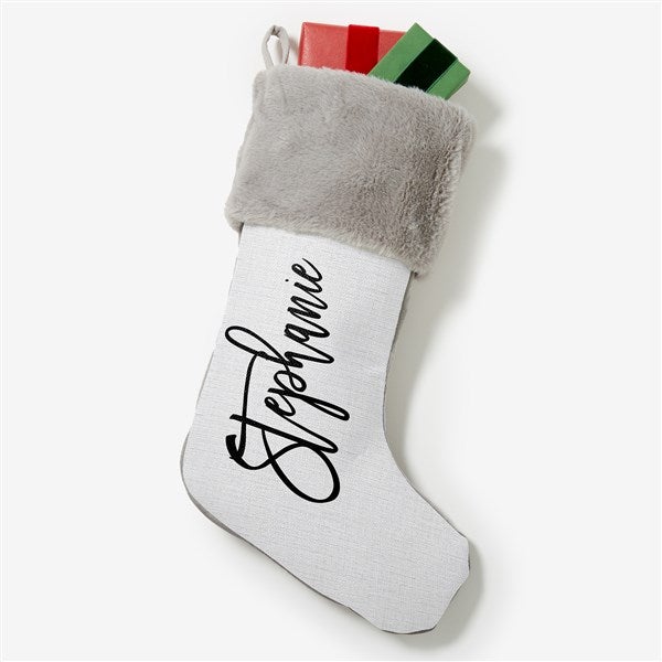 Scripty Name Personalized Christmas Stockings - 27868