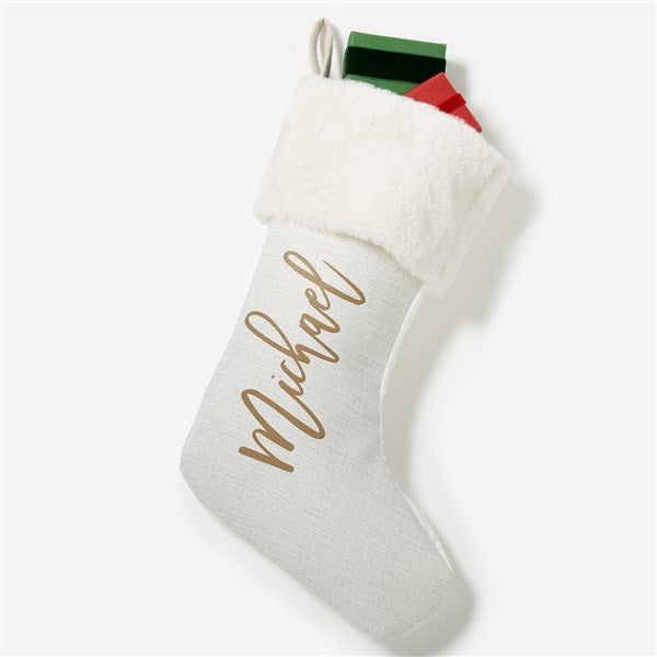 Scripty Name Personalized Christmas Stockings - 27868